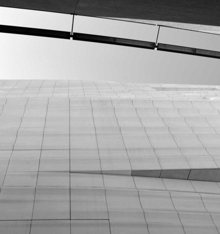 San Francisco, modern, building, abstract, lines, shadow, black and white, art