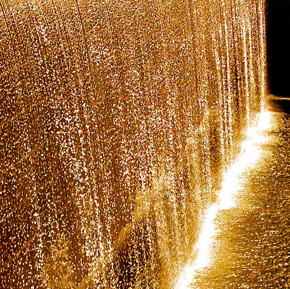 911, abstract, waterfall, New York City, gold